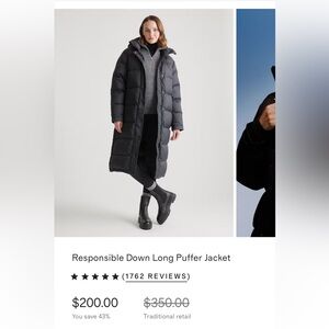 Quince Responsible Down Long Puffer Jacket